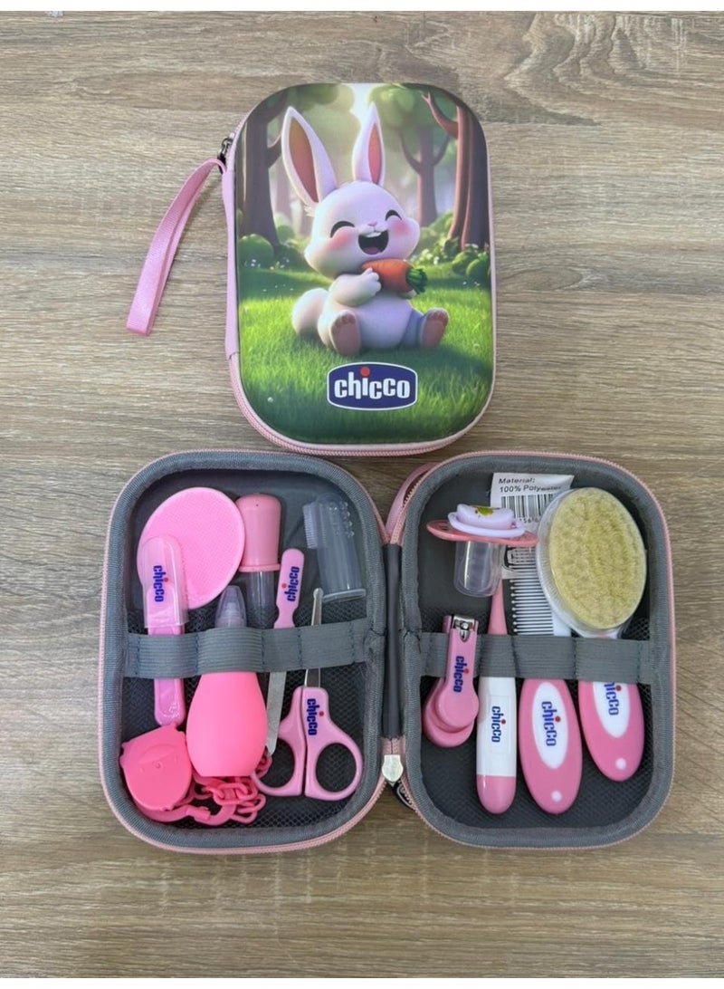 شيكو مجموعة العناية بالطفل 13 قطع مجموعة عناية يومية للاطفال حديثي الولادة مع شنطة تخزين مجموعة ادوات العناية الصحية والشخصية للاطفال - Image 3